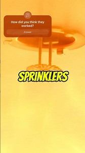How do fire sprinklers work? #science (all footage courtesy of the Home Fire Sprinkler Coalition)