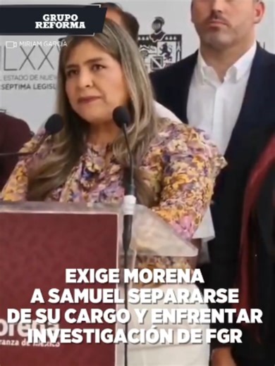 Morena en NL exige al Gobernador Samuel García separarse del cargo para enfrentar investigación de la FGR por presunta triangulación de recursos. Checa a detalle lo que dijo Anabel Alcocer, líder estatal morenista, en el link de la bio. Información e imágenes: Miriam García. #morena #samuelgarcia #fgr #investigacion #elnorte