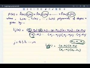 Lagrange Polynomials (1)