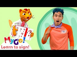 Learn Sign Language with Gecko's Garage! | The Mystery Box | MyGo! | ASL for Kids