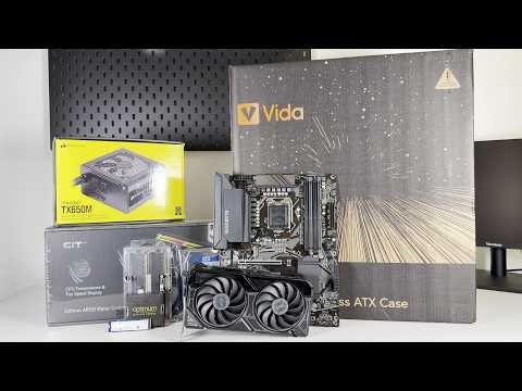 How I Built This Clean Gaming PC From Scratch - Vida Edge - Full Build ASMR