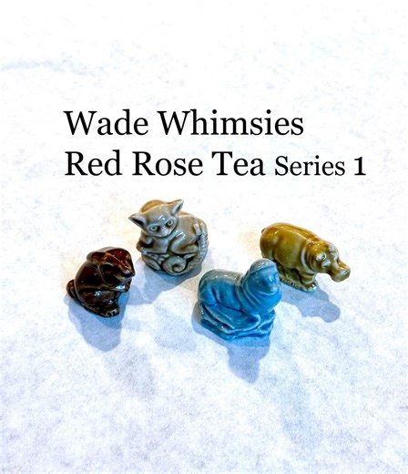 Wade Figurines US Red Rose Tea Series 1 Hippo Bush Baby Hare Sea Lion - Etsy UK