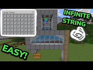SIMPLE 26.1+ STRING FARM TUTORIAL in Minecraft Bedrock (MCPE/Xbox/PS/Switch/PC)