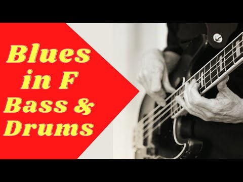 Blues in F Backing Track Bass and Drums | Jazz Blues