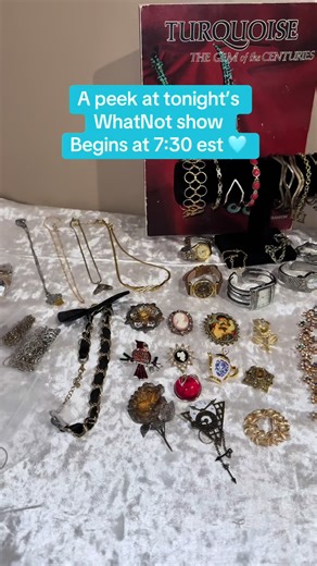 Find us on WhatNot for our Jewerly show tonight 7:30pm est! Lots of great pieces. 🔗 In bio for $15 bonus! #jewelry #costumejewelry #turquoise