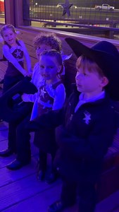 Merry Christmas from the Lil’ Wrangler Mascot Team! They took on their first ever show at Santa’s Wonderland and even got to dance for Santa himself! What a fun night. | Lil' Wranglers and Elite Wranglers