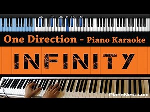One Direction - Infinity - LOWER Key (Piano Karaoke / Sing Along / Cover with Lyrics)