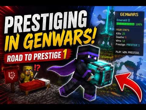 Prestiging in GenWars PvP! | Minecraft Bedrock