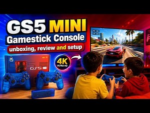 GS5 Mini Gamestick Console Unboxing, Review & Setup | best game stick for tv | budget game console