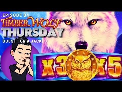 ★TIMBER WOLF THURSDAY!★ 🐺 [EP 04] QUEST FOR A JACKPOT! TIMBER WOLF CHIEF Slot Machine (Aristocrat)
