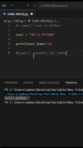 1 MOST USED string method Python lower() – The #1 String Method You MUST Know! 😱