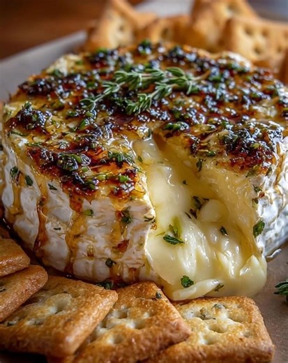 47K views · 165 reactions | Garlic Herb Baked Brie Ingredients: 1...