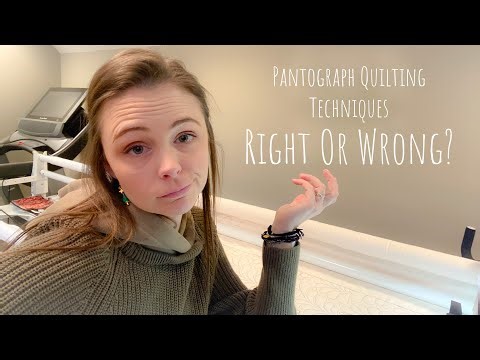 Quilting Science Experiment || Pantograph Quilting || VLOG 200