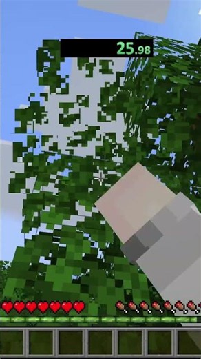 I Have 30 Seconds to Break a Tree and Its Leaves!! (Lame Challenges 120) #minecraft