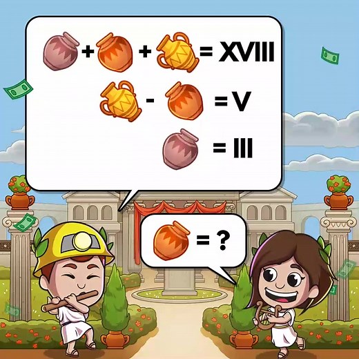 Time to put your math skills to the test! Can you solve this Roman numeral equation and prove your genius? 📜 #IdleMinerTycoon #Math #Equation #RomanEmpire #IdleGames #MobileGames | Idle Miner Tycoon