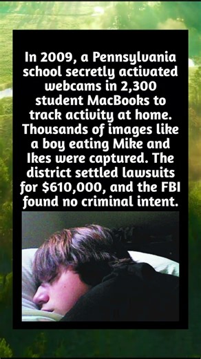 In 2009, a Pennsylvania school secretly activated webcams in 2,300
