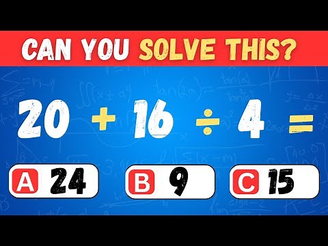 Ultimate Math Quiz Challenge | Can You Solve These Quick Calculations?