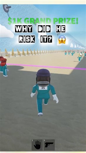 WHY DID HE RISK IT?😱#roblox #squidgame #viral #youtubeshorts #ytshorts #gaming #gameplay #youtube