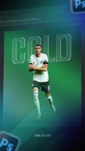 Create a Glass Text Effect in Photoshop