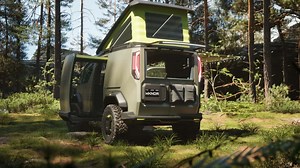 Kia tests micro camper market with off-road electric van concept