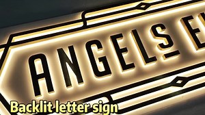 Backlit Sign Letter Led Sign Lighting Letters Back Background Light Office Building Sign for Business
