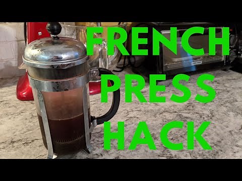 French Press Cleaning Hack