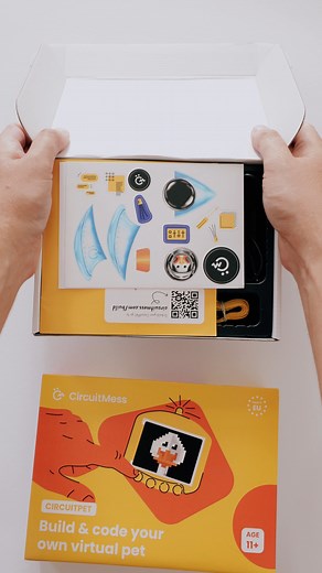 How many components do you need to make a handheld digital pet? 🧐 🎥: Joshua Cirjak | CircuitMess