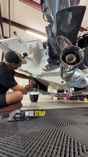 One of our favorite additions to any boat trailer? Retractable Ratchet Straps.