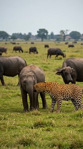 145K views · 1.6K reactions | Sweet Leopard and Elephant #wildlife #animals #wildanimals #documentary | Chhoy KimHouy | Facebook