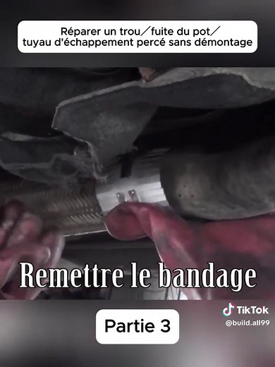 Réparer facilement un tuyau d'échappement percé