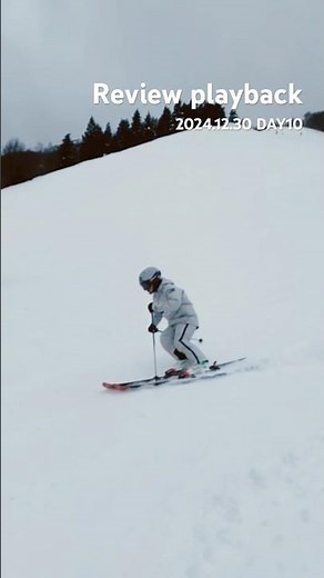 基本練習『横滑りからベーシックパラレルターンへの展開』24/25Review playback#ski #skiing #snow #アイリーski最高 #スキー
