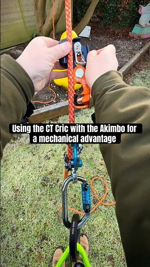 Using the CT Cric with Akimbo for a mechanical advantage if heading out on a limb walk. #arborist