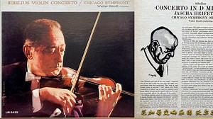 海菲兹 【西贝柳斯D小调小提琴协奏曲】Op47 芝加哥交响乐团 沃尔特亨得利指挥 LP试听
