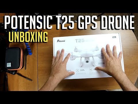Potensic T25 1080p GPS Drone Unboxing