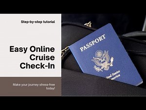 How to check in online for a Carnival cruise | Step by step tutorial
