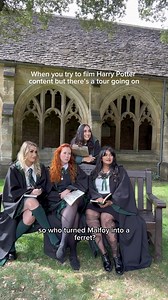 273K views · 4.5K reactions | What really happens when we visit HP filming locations  Not to mention people taking photos with us with/without our consent  Spoiler: one of us answered the question wrong. It was not me  #newcollegeoxford #harrypotter #slytherin #slytherinpride #hogwarts #harrypotter #harrypotterworld #harrypotterfan | Adventuresofwander | Facebook