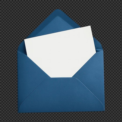 Download premium png of PNG Blue envelope with blank card. by Pinn about open envelope, background, png, border, and paper 19215830