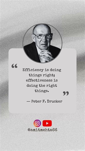 Efficiency vs Effectiveness | Peter Drucker #motivation #inspiration #discipline #growth #mindset