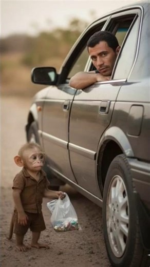 Ek monkey ki mehnat aur insan ka pachtawa.😱 #shorts