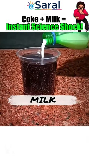 This Simple Coca & Milk Experiment Broke Physics 😱 #experiment #esaral #sciencex #iit #shorts