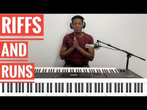 Gospel piano riffs and runs