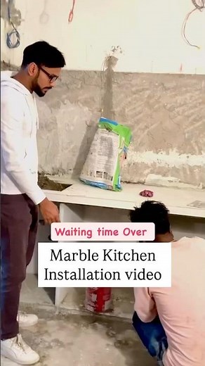 Marble kitchen Installation guide❤️😊 #interiordesign #home #kitchen