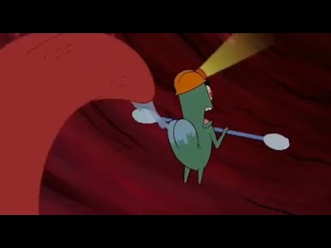 SpongeBob SquarePants - Plankton Gets Licked