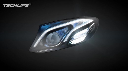 奔驰科技 - MULTIBEAM LED高清晰度数字照明/自适应远近光灯