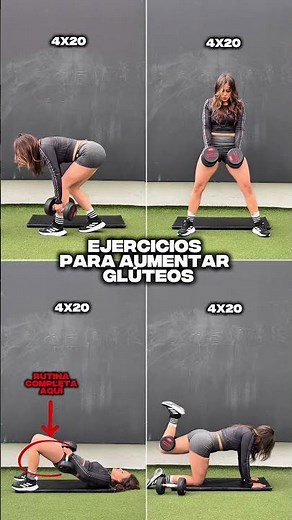 rutina intensa 🔥 para levantar gluteos con mancuernas en 15 minutos