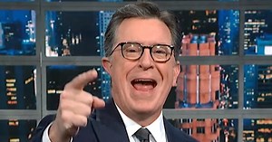 Stephen Colbert Trolls Rudy Giuliani In Off-The-Rails Times Square 'Interview'