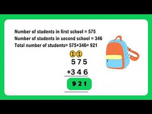 Addition Word Problems (3 digit numbers) Class 2 Example 1
