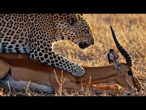 Leopard vs Antelope | Deadly Ambush Hunt in the African Savannah