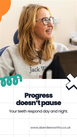 🦷 Braces don’t have to feel uncomfortable to be working. Orthodontic treatment works by applying gentle, consistent pressure over time. Even on days when your braces feel normal, your teeth are still moving in small, carefully controlled ways. That gradual movement is what supports comfort, stability, and predictable progress throughout treatment. 💬 Have you ever wondered what your braces are doing on the days they feel completely fine? Aberdeen Orthodontics offers no waiting list for private 