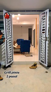 Grill pintu 2 panel #pintubesimurah #grill #fabrication #pintubesi #welding @top fans | Mr.Besi